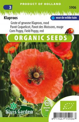 Poppy Field Or Red Corn Poppy Organic Seeds Produits Sluis Garden